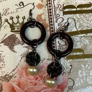 Hand Crafted Vintage Button Earrings